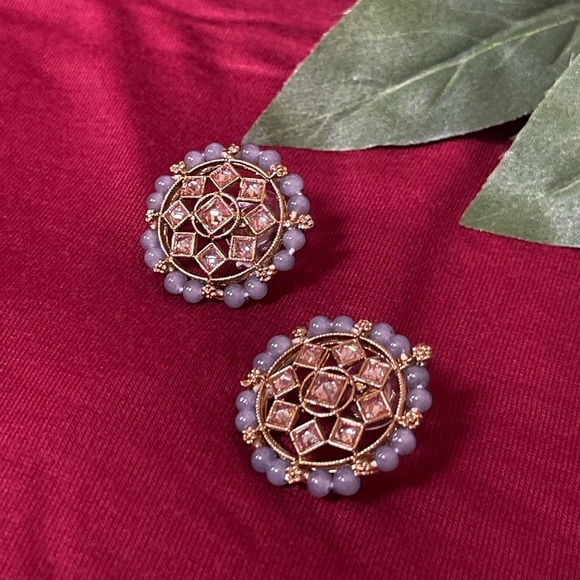 Indian Choker Necklace Set - Picture 6 of 8